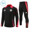 Bayern München Training Sweatshirts Quarter-zip 2024-25 Schwarze Für Kinder